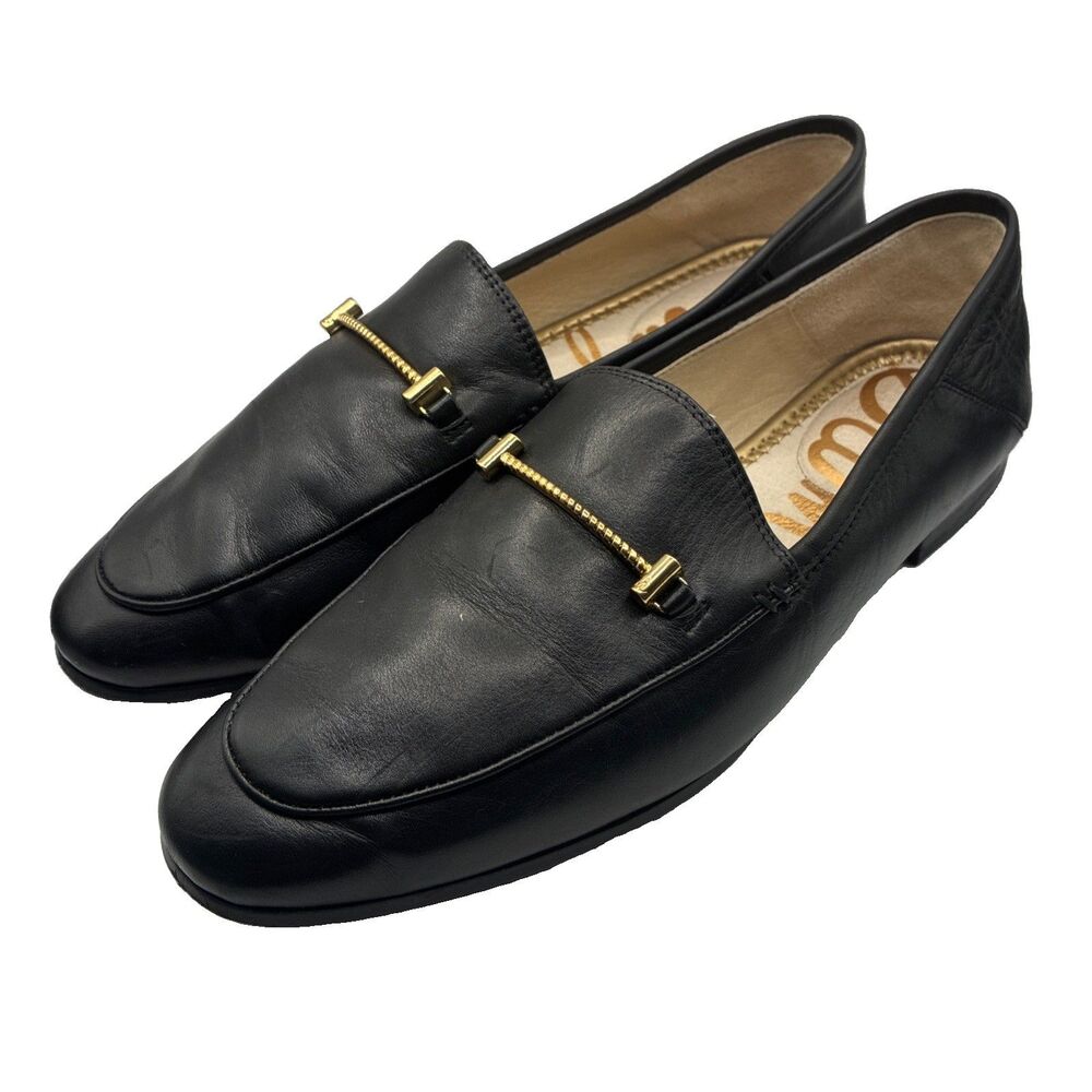 Sam Edelman Women’s Lior Loafers Black Leather Size 9.5